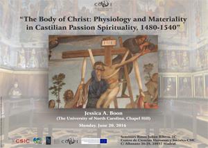 Seminario CORPI: "The (Hyper)body of Christ: Physiology and Materiality in Castilian Passion Spirituality, 1480-1540"