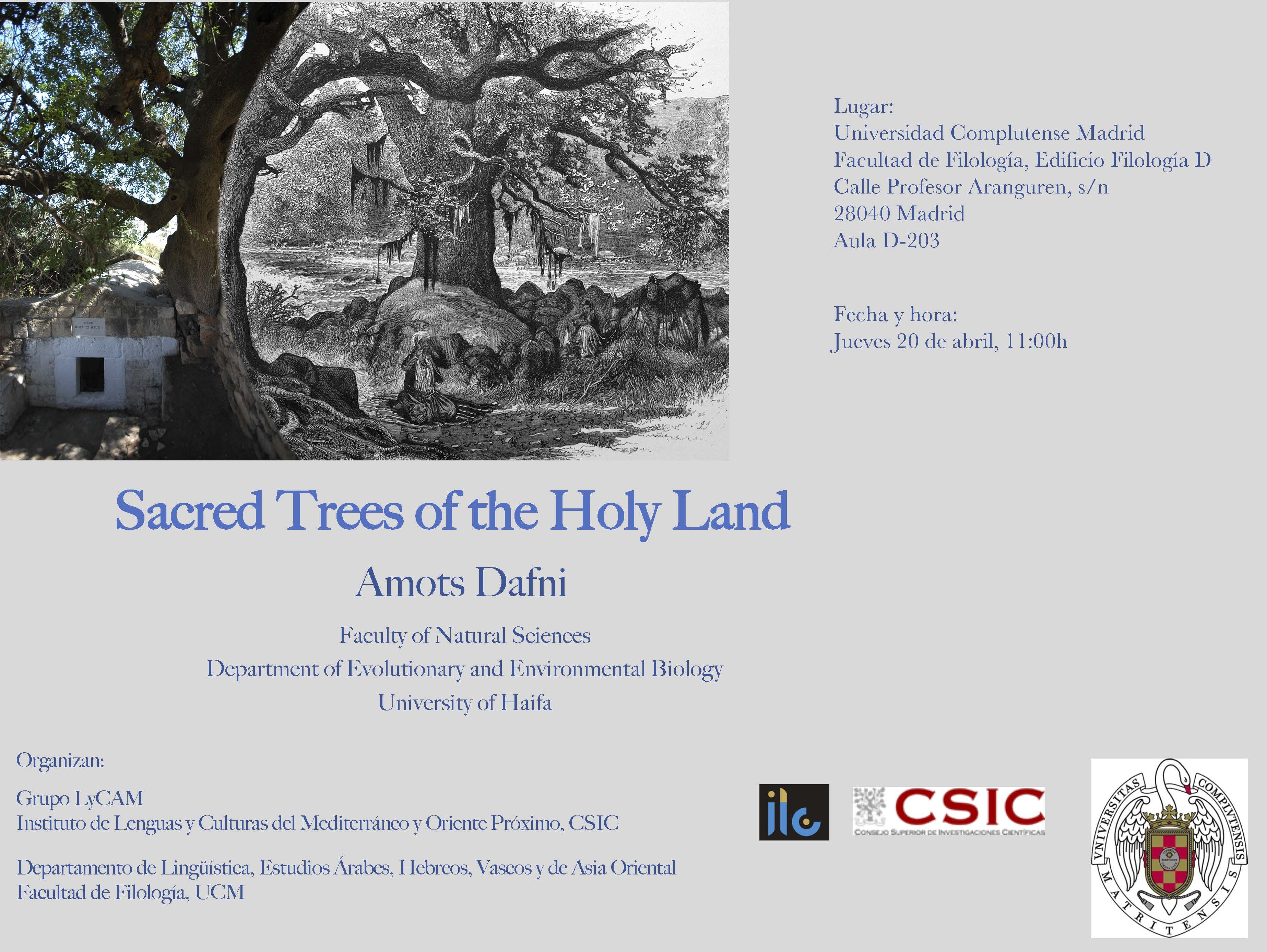 Conferencia "Sacred Trees of the Holy Land"