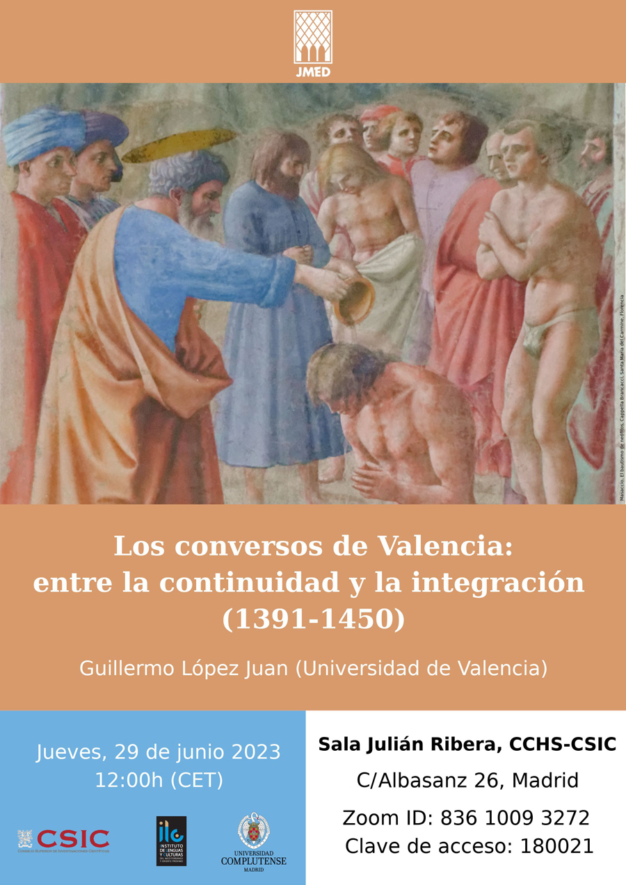 Seminario "Los conversos de Valencia: entre la continuidad y la integración (1391-1450)"