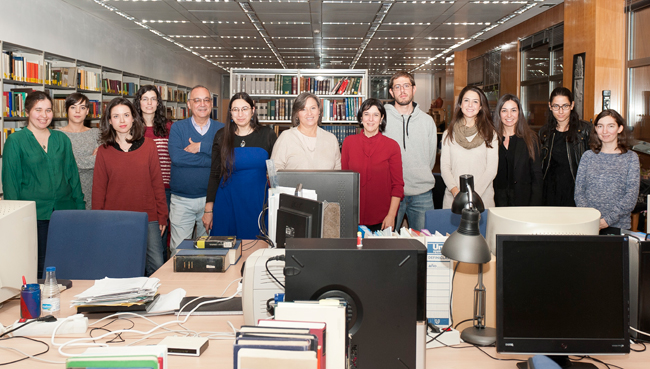 Visita de los estudiantes del Máster Universitario de Filología Clásica (UAM-UCM- UAH) al Departamento de Estudios Griegos y Latinos. 