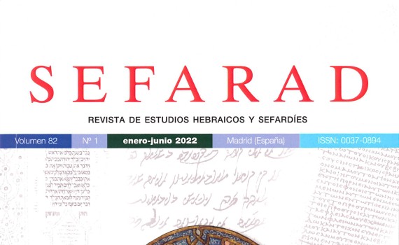 "SEFARAD. Revista de Estudios Hebraicos y Sefardíes" publica el Vol. 83, nº 1 de 2023