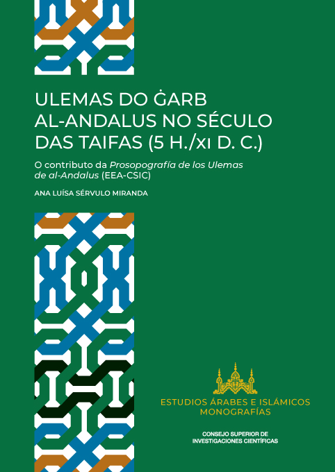  Se publica el libro: "Ulemas do Garb al-Andalus no seculo das taifas (5 H./XI D. C.) : o contributo da Prosopografía de los ulemas de al-Andalus (EEA-CSIC)"